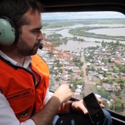Governador Eduardo Leite visitou os municípios atingidos pelas chuvas na Fronteira Oeste