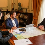 Fábio Ostermann foi o último deputado estadual a ser recebido nesta manhã