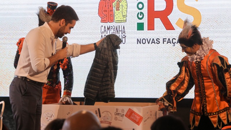PORTO ALEGRE, RS, BRASIL, 09/05/2019 - Lançamento da Campanha do Agasalho 2019. Fotos:Felipe Dalla Valle/Palácio Piratini