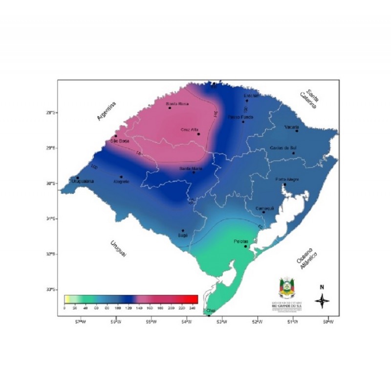 Semana com clima ameno e chuva em Alegrete