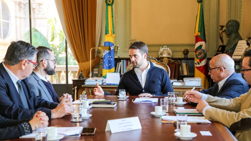 PORTO ALEGRE, RS, BRASIL, 24/09/2019 - Reunião técnica com o secretário nacional de Aquicultura e Pesca do Ministério da Agricultura, Jorge Seif Júnior. Fotos: Gustavo Mansur/ Palácio Piratini