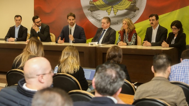 PORTO ALEGRE, RS, BRASIL, 07/10/2019 - Coletiva de imprensa. Foto: Felipe Dalla Valle/Palácio Piratini