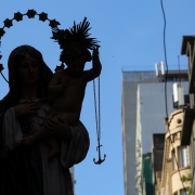 PORTO ALEGRE, RS, BRASIL, 02/02/2020 - O governador Eduardo Leite se juntou a milhares de fiéis nas homenagens a Nossa Senhora dos Navegantes, em Porto Alegre. A celebração, que ocorre desde 1871, é realizada no dia 2 de fevereiro. A programação, no iníci