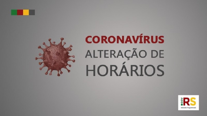 coronavírus horários 