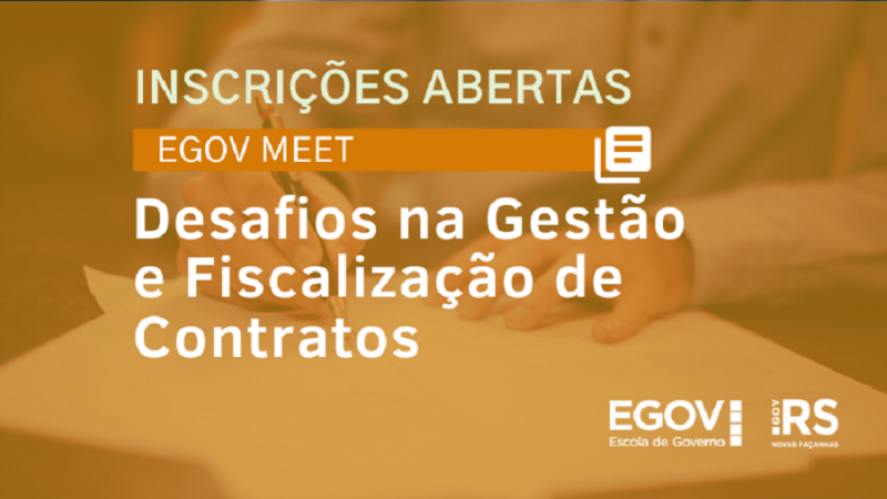 EGov Meet Desafios na Gestão e Fiscalização de Contratos