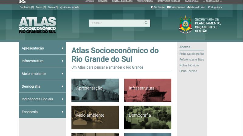 Site Atlas socioeconomico