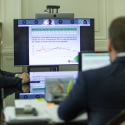 PORTO ALEGRE, RS, BRASIL, 23.10.2020 - Anúncio da Junta Comercial de isenção de taxas, por 90 dias, para a abertura de empresas. Fotos: Gustavo Mansur/ Palácio Piratini