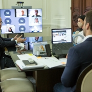 PORTO ALEGRE, RS, BRASIL, 23.10.2020 - Anúncio da Junta Comercial de isenção de taxas, por 90 dias, para a abertura de empresas. Fotos: Gustavo Mansur/ Palácio Piratini