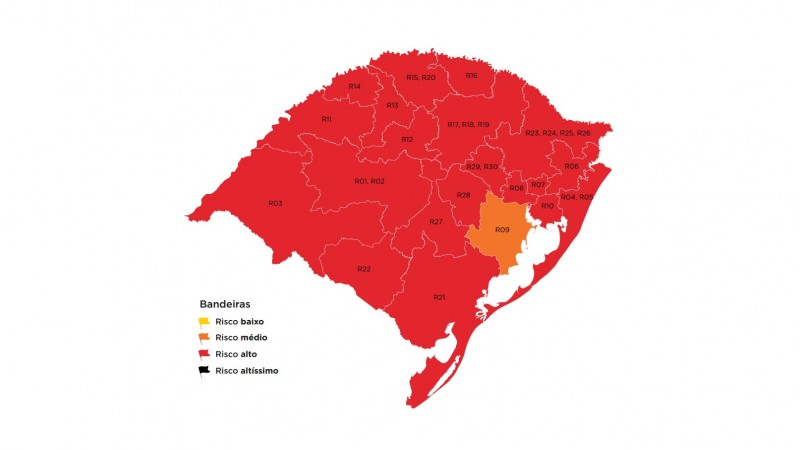 Bandeira Vermelha Predomina No Mapa Preliminar Da 33ª Semana Do Distanciamento Controlado Portal Do Estado Do Rio Grande Do Sul