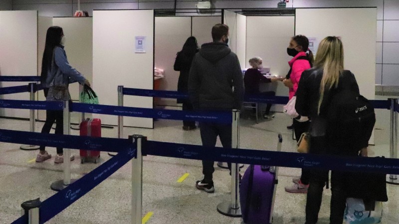 Testes covid 19 aeroporto