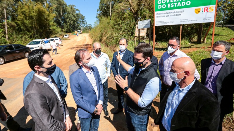 Leite início pavimentação ERS 118