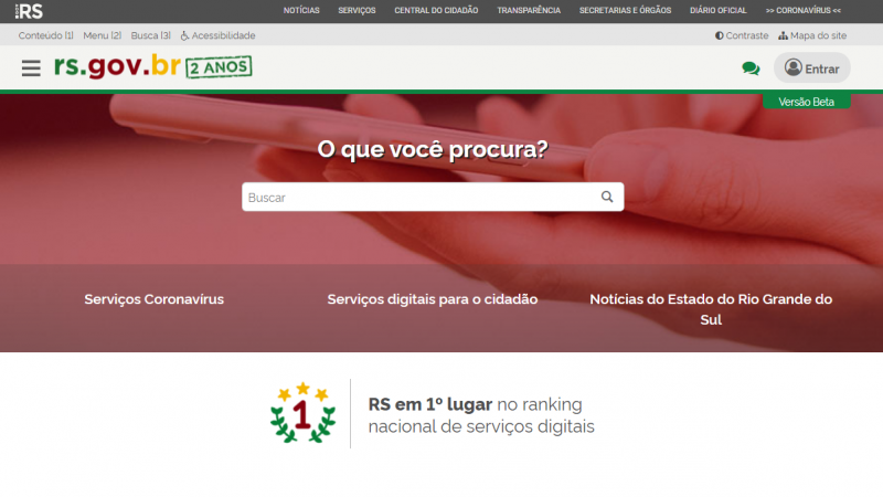 Portal rs gov br 2 anos