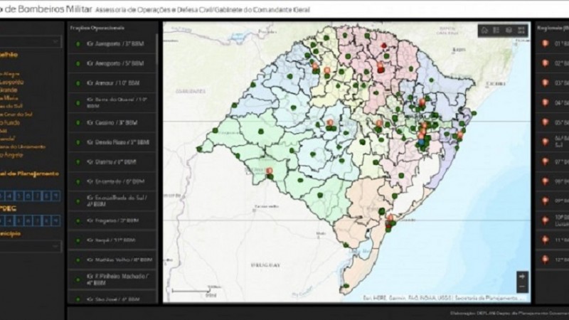 geolocalização CBMRS