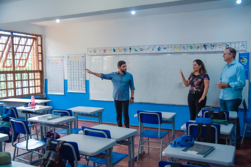 A Escola Nossa Senhora Aparecida recebeu R$ 95 mil para melhorias -Foto: Rodrigo Ziebell/Ascom GVG