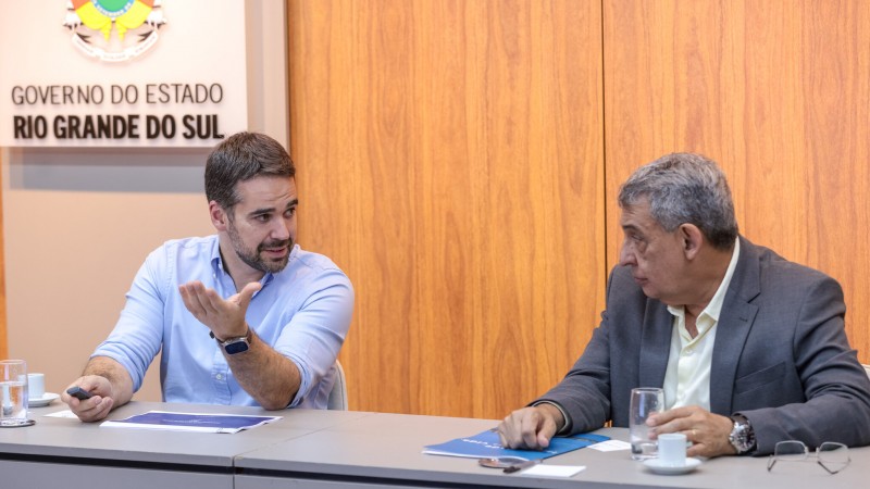 Reuni&atilde;o com prefeito de Porto Alegre   Leite e Melo