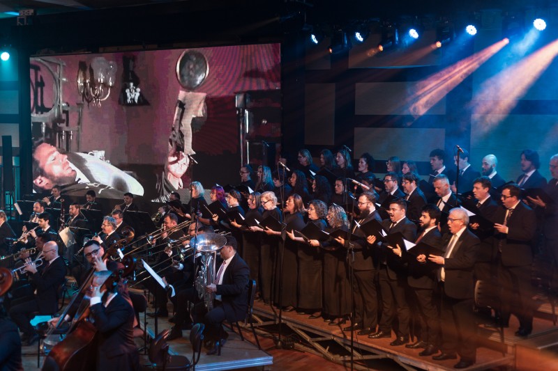 O Coro da Ospa interpretou músicas eternizadas em clássicos do cinema -Foto: Vitória Proença/Divulgação Ospa