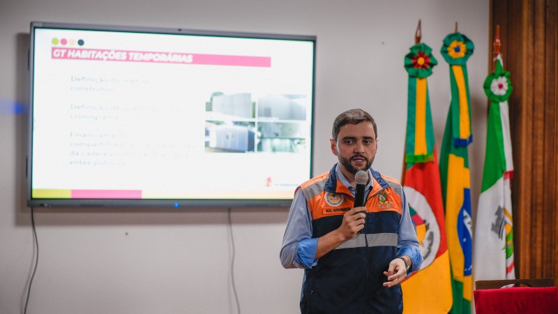 Habitações temporárias em Muçum e Roca Sales