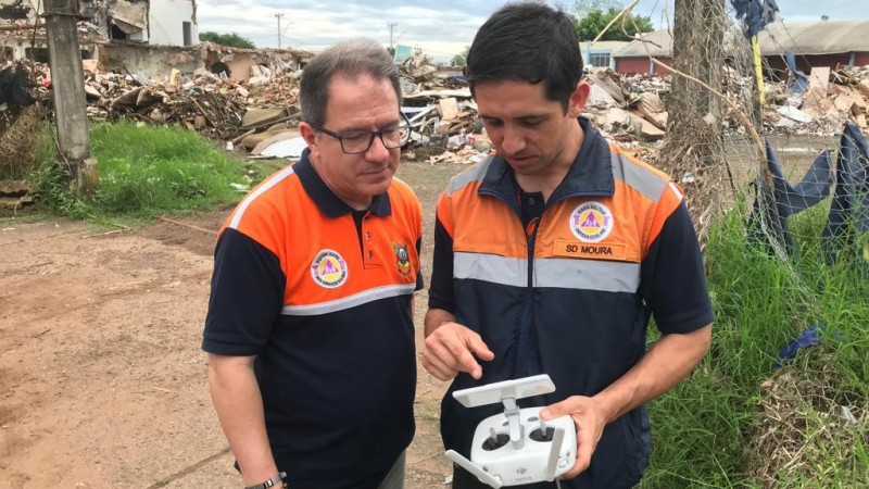 uso de drones no vale do taquari para registrar desastres