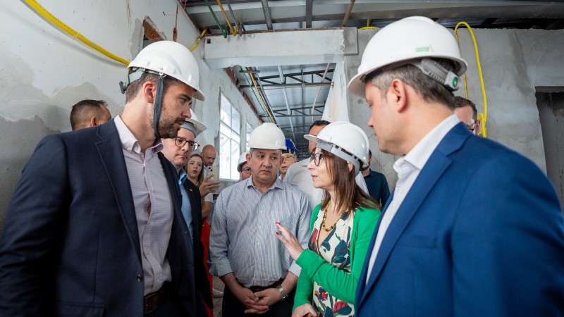 Leite acompanhou andamento de obras que estão sendo realizadas pelo governo em Passo Fundo