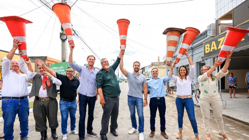 Avenida Visconde do Rio Grande tem 840 metros de extensão e é uma das principais do município