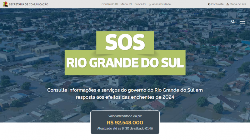 site sos enchentes maio 2024