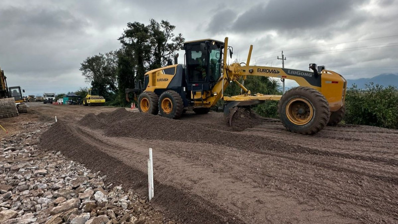 Rodovia RSC 287 já tem nove pontos liberados e inicia trabalhos de instalação de ponte provisória