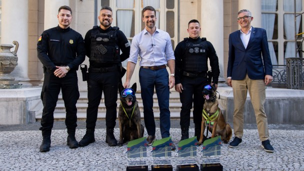 28 10 2024   Recepção aos policiais que foram premiados no K9 Olympics da América do Sul