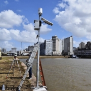 Nova estação de Monitoramento Hidrometeorológico instalada no Cais Mauá.