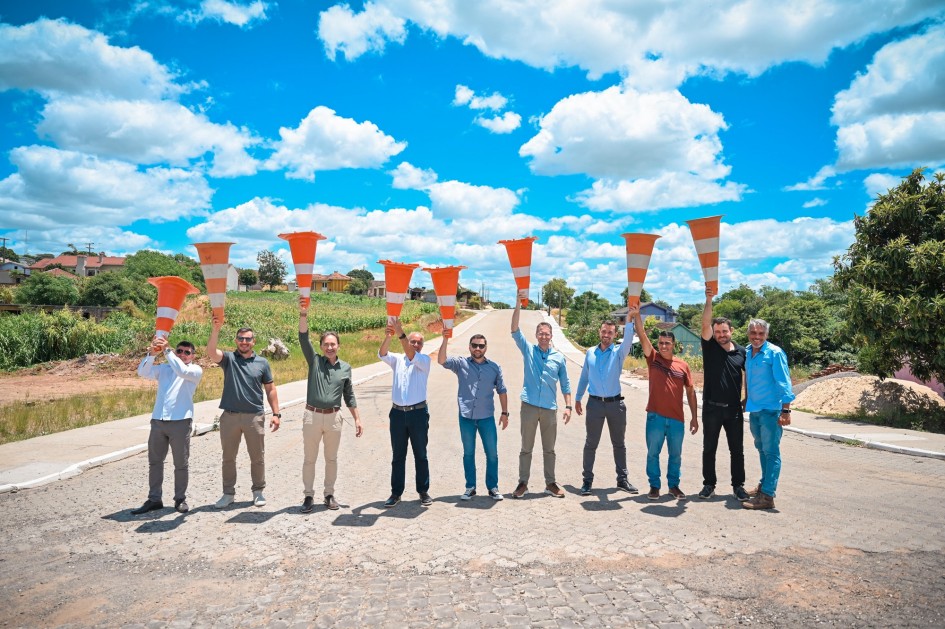 Em Formigueiro, o Programa Avança destinou R$ 960 mil para as três vias que foram pavimentadas -Foto: Rodrigo Ziebell/Ascom GVG