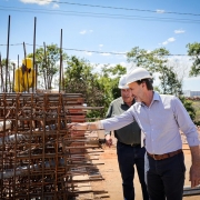 Secretário Juvir Costella vistoria obra ponte entre Lajeado e Arroio do Meio JAN 2025