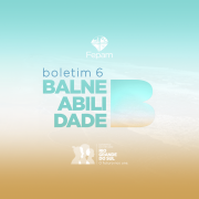 Cartaz do boletim de Balneabilidade da Fepam