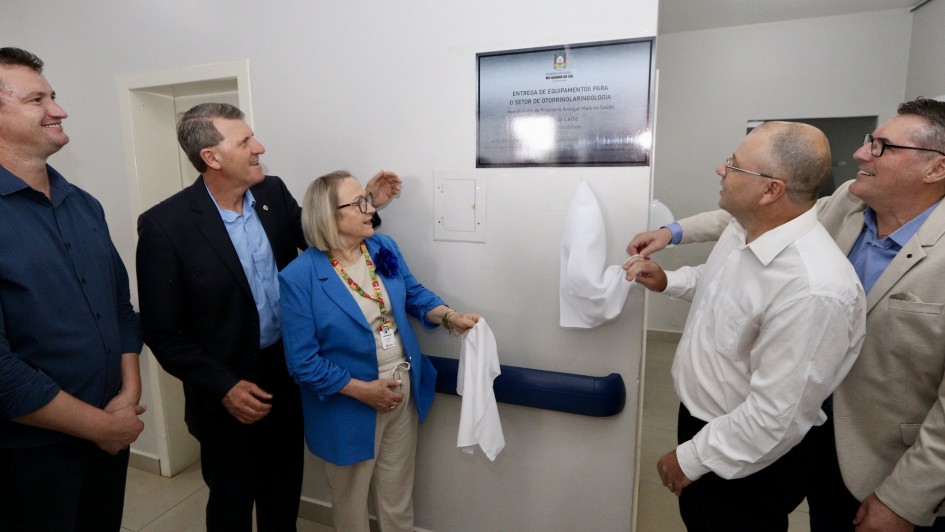 Entrega de equipamentos ao Hospital Santa Lúcia em Casca 