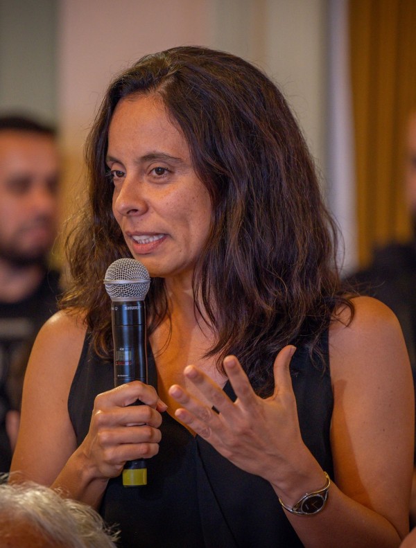 Joana Monteiro,  pesquisadora da Fundação Getúlio Vargas, na Reunião A1 de março de 2025.