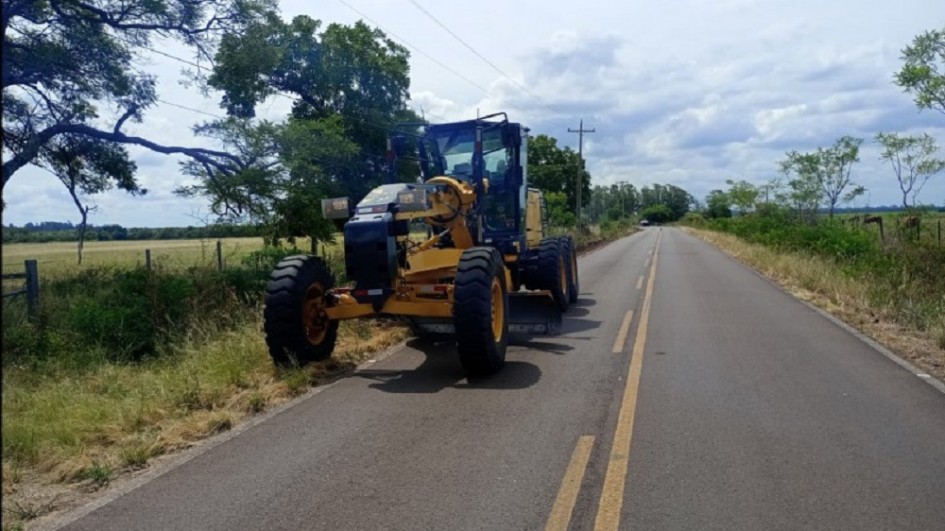 Acesso ao distrito de São Marcos, em Uruguaiana, está entre os trechos que recebem manutenção -Foto: Divulgação Daer