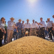 Governador participa da abertura oficial da colheita da soja, em Tupanciretã 2025