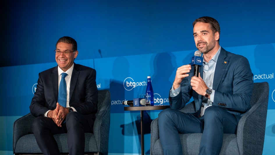 Leite refor&ccedil;a mensagem de estabilidade e reconstru&ccedil;&atilde;o durante painel do BTG em Nova York