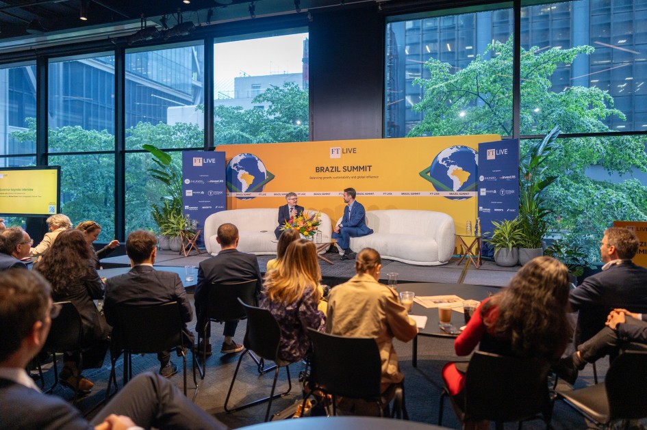 Eduardo Leite concede entrevista ao Financial Times