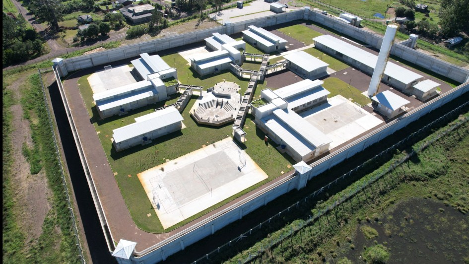 Foto aérea do Case de Osório em fase final de obras.
