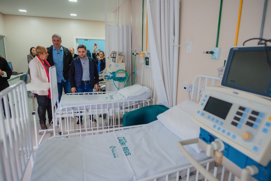 Anúncio de quase R$ 5 milhões para o Hospital Lauro Reus, em Campo Bom, foi feito por Gabriel Souza em 14 de junho -Foto: Joel Vargas/Ascom GVG