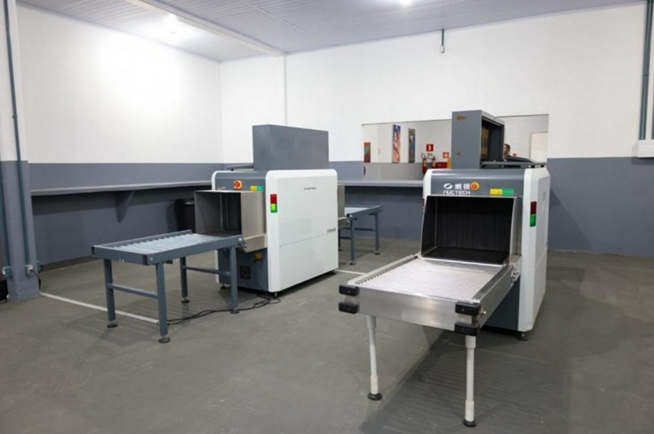 Segurança foi reforçada com detectores de metais, scanners corporais e outros recursos -Foto: Rafa Marin/Ascom Polícia Penal