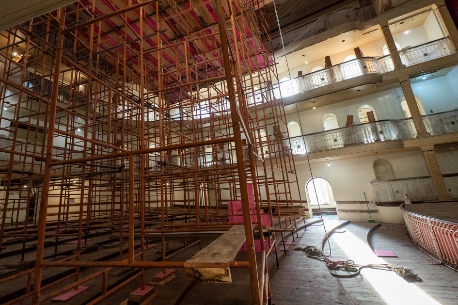 Patrimônio histórico e cultural, Theatro São Pedro recebe intervenção cuidadosa para sua preservação, segurança e acessibilidade -Foto: Maurício Tonetto/Secom