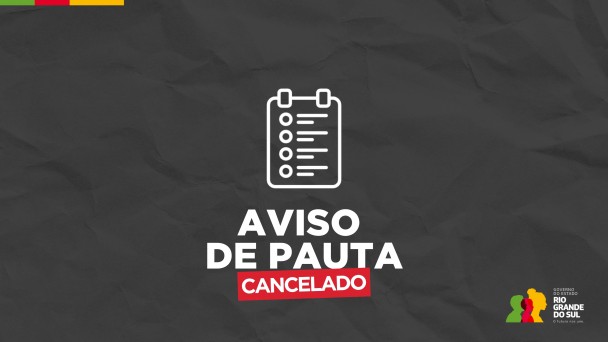 Aviso de pauta cancelado