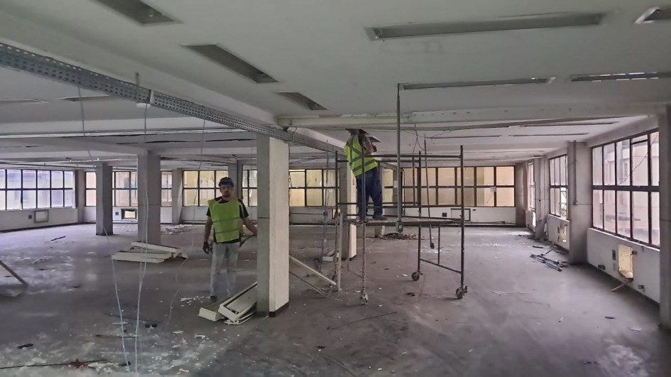 Obra foi iniciada pelas instalações no interior da edificação -Foto: Eduardo Ferreira/Ascom SOP