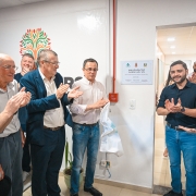 Gabriel tamb&eacute;m inaugurou o Servi&ccedil;o Especializado de Sa&uacute;de da Pessoa Idosa do Programa Sa&uacute;de 60+ RS