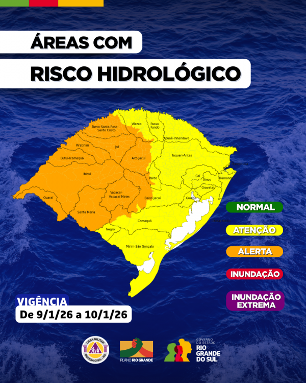 Mapa de risco hidrológico