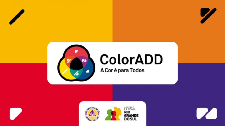 Ilustra&ccedil;&atilde;o mostra quatro quadros, um com cada cor e um s&iacute;mbolo diferente para identifcar cada tipo de alerta.