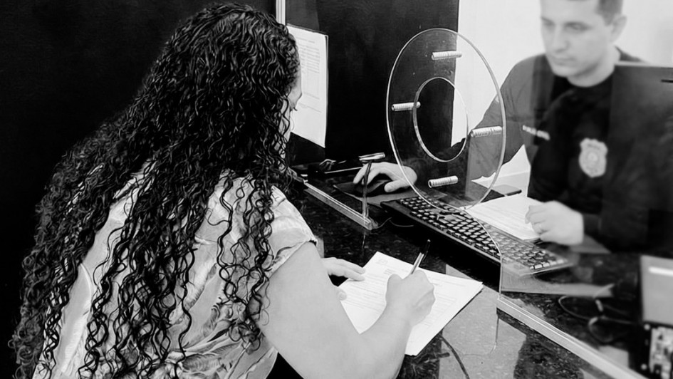 Imagem de atendimento em delegacia