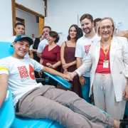 Inaugura&ccedil;&atilde;o de ponto de coleta de sangue em Est&acirc;ncia Velha