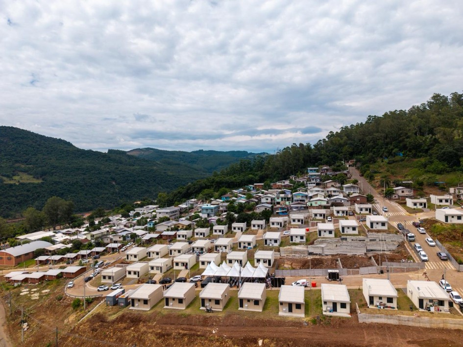 Moradias definitivas foram construídas com a tecnologia Light Steel Frame, considerada sustentável -Foto: Mauricio Tonetto/Secom