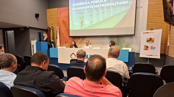 Governo do Estado apresenta projeto de concess&atilde;o do transporte coletivo da Regi&atilde;o Metropolitana em audi&ecirc;ncia p&uacute;blica.